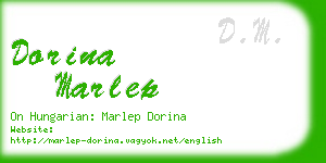 dorina marlep business card